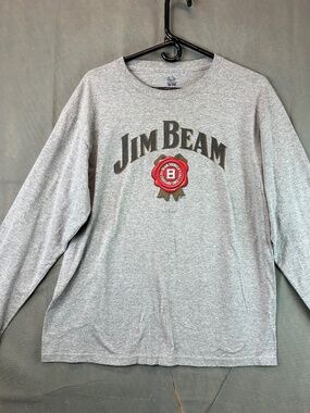 Jim Beam Bourbon Whiskey Lightweight Long Sleeve Shirt - Size Large